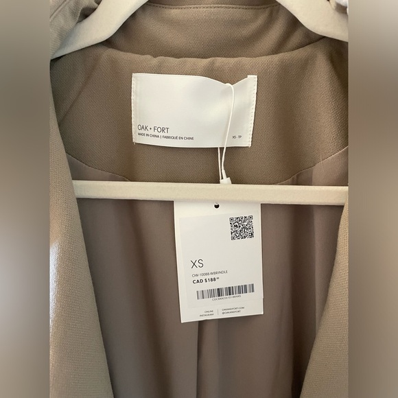 OAK + FORT Oversized Trench, size XS - Picture 4 of 5
